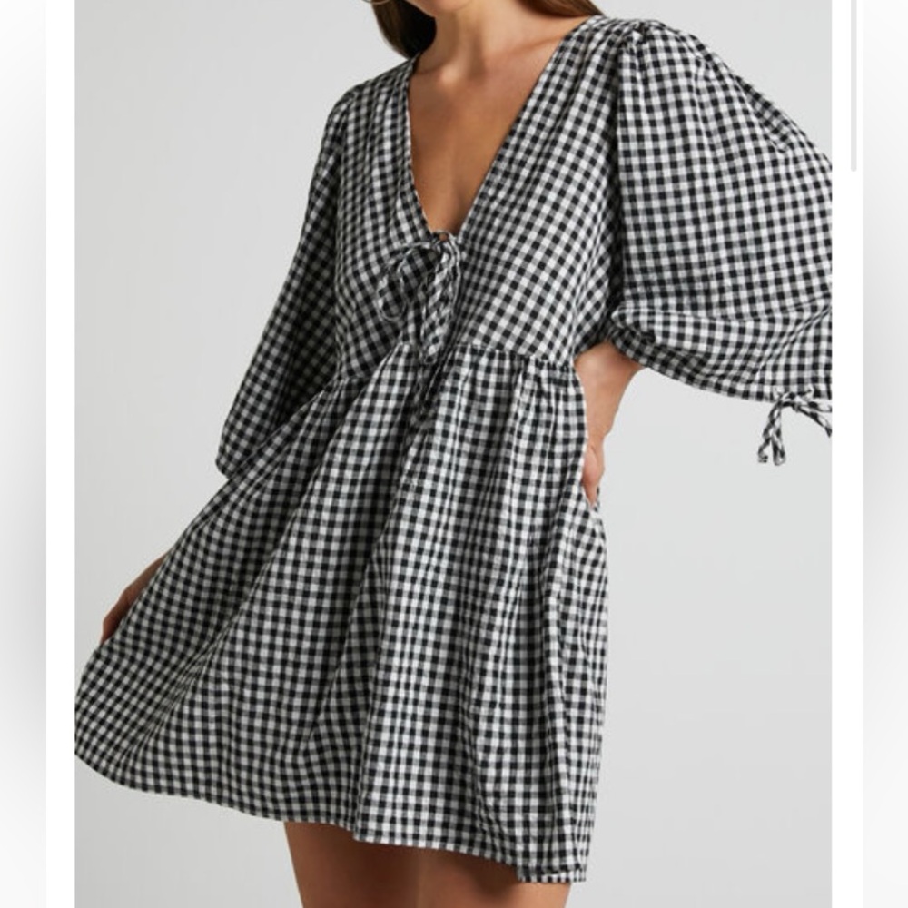 Black and White Checkered Dress